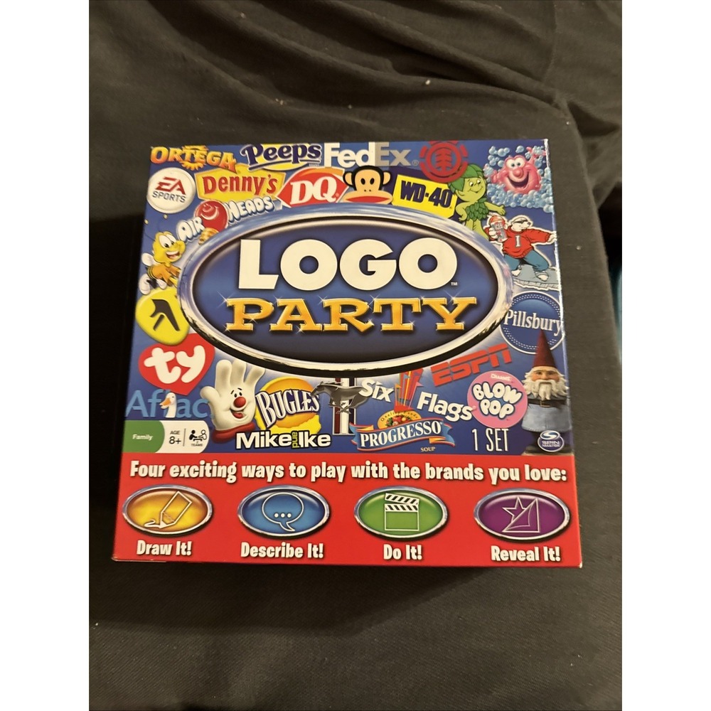 Logo Party Game - Complete with all Pieces and Instructions
